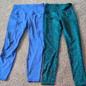All in Motion Women's Leggings in Blue and Teal